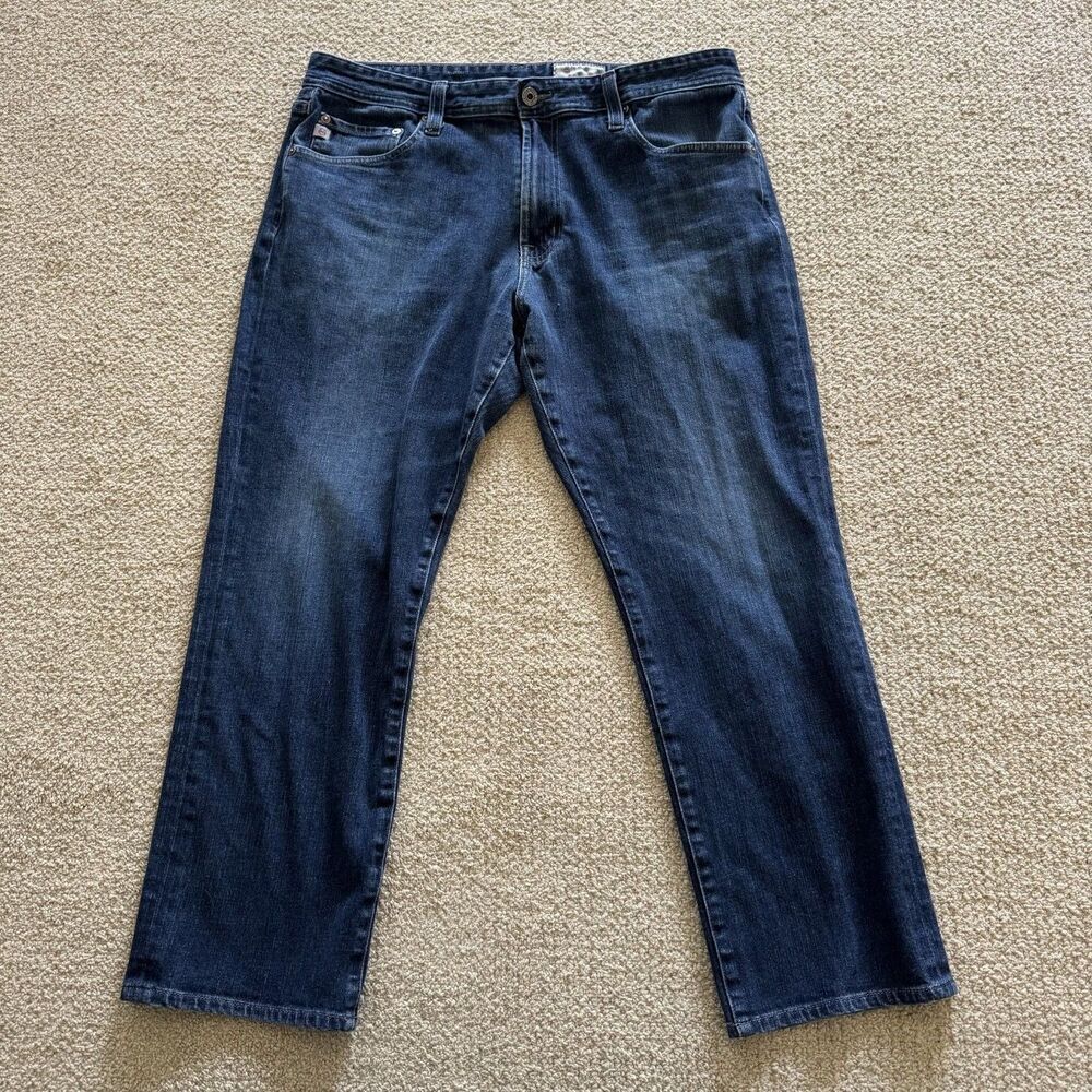 AG Adriano Goldschmied Jeans The Everett Slim Straight Mens Size 36 Blue Stretch